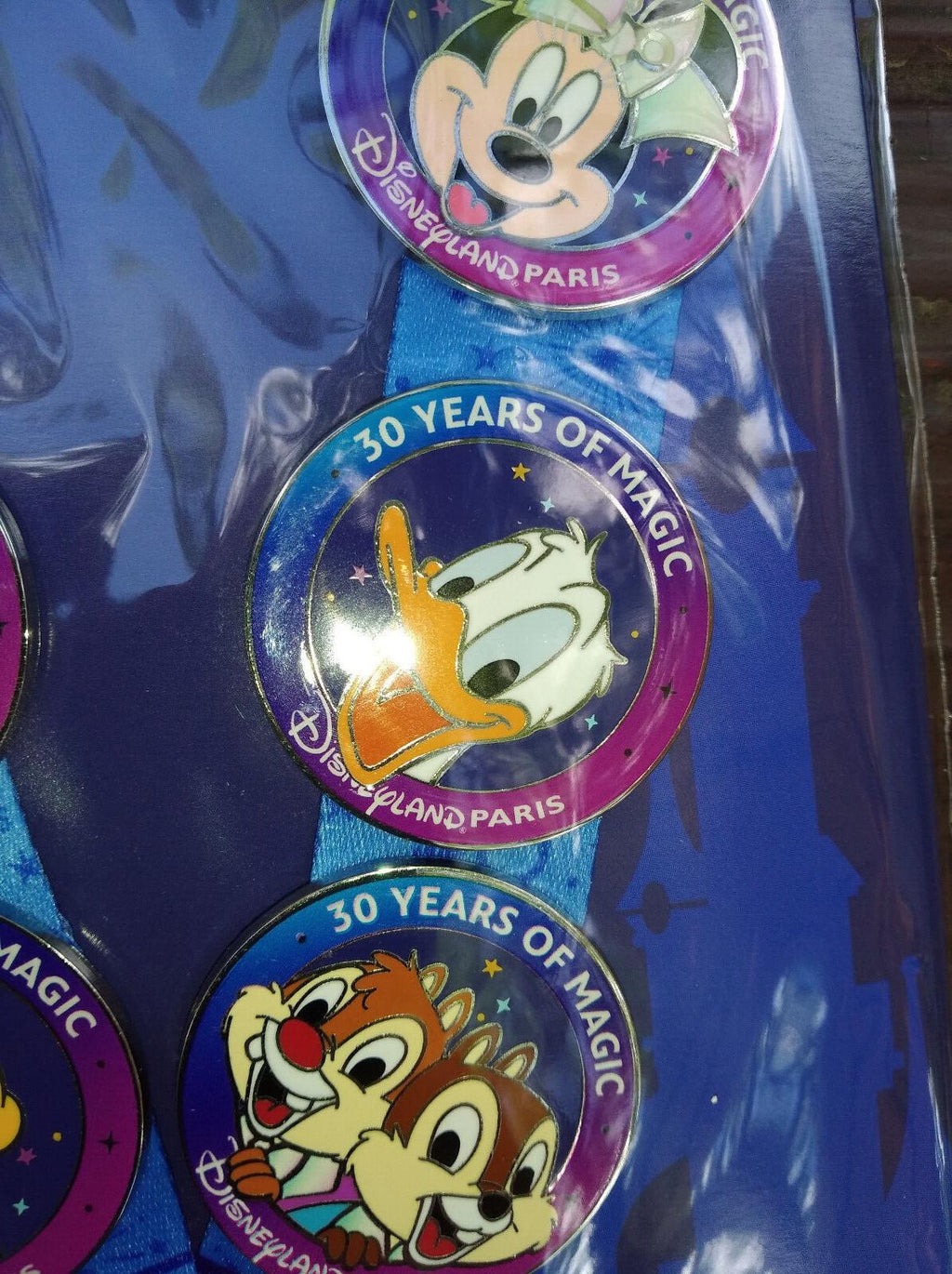 Donald Chip Pluto Daisy Lanyard 30th Anniversary Disney Paris Dlp March 2022 Pin