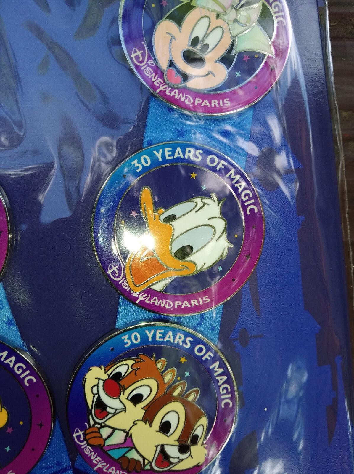 Donald Chip Pluto Daisy Lanyard 30th Anniversary Disney Paris Dlp March 2022 Pin