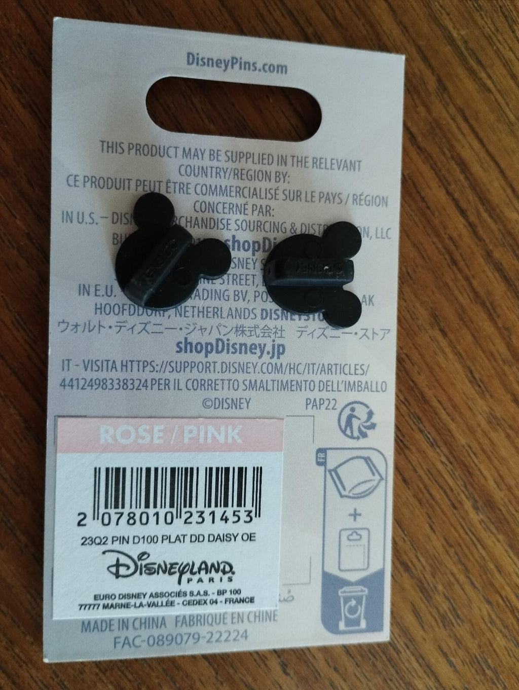 Donald &Daisy Dlp 2023 Disney 100 Platinum Edition Celebration Pin