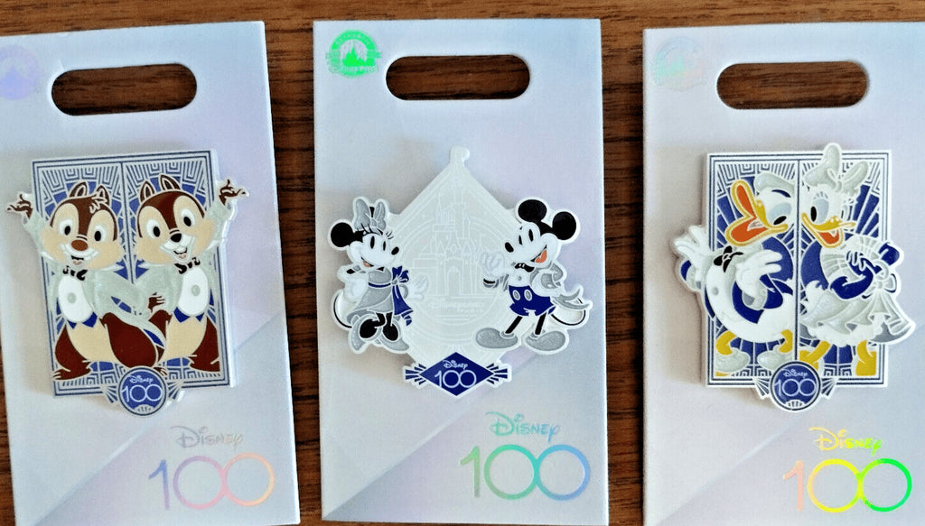 Donald &Daisy Dlp 2023 Disney 100 Platinum Edition Celebration Pin