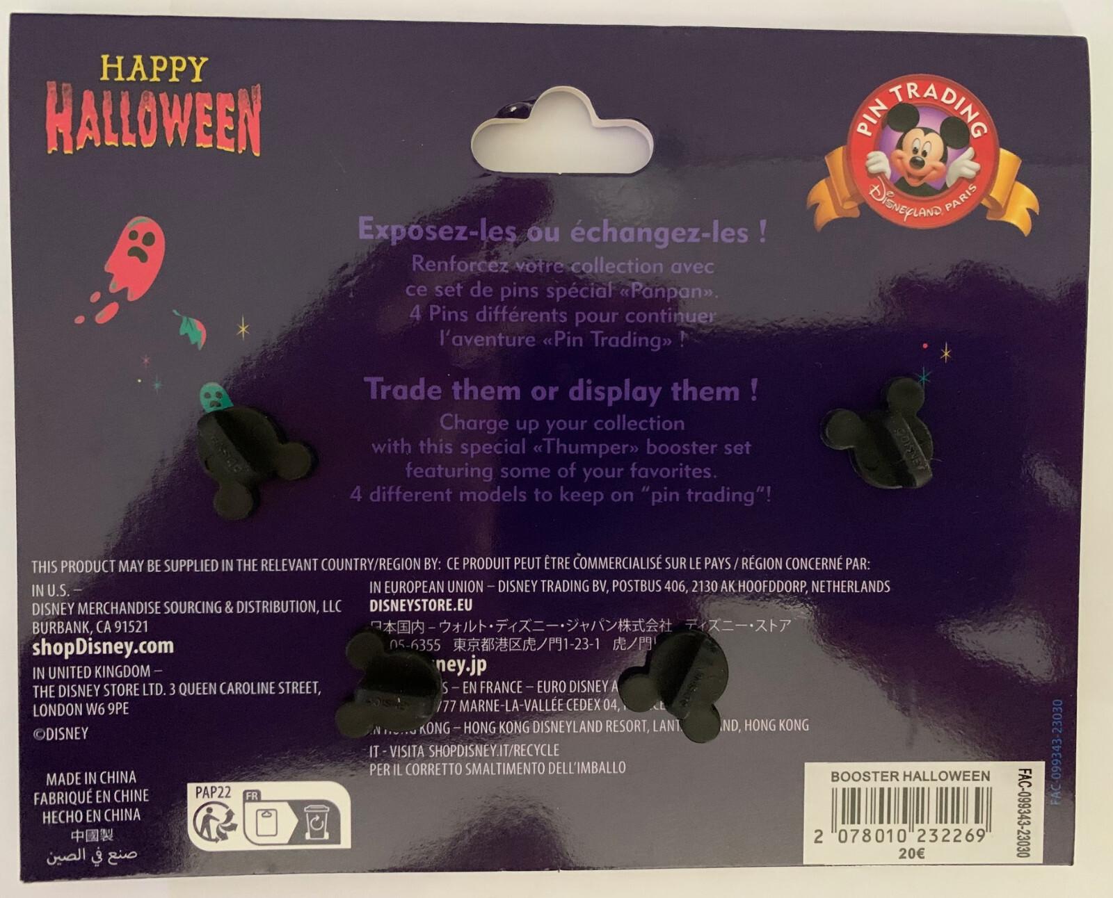 Donald Devil Pluto Vamp Halloween Booster Set Disney Land Paris DLP Oct 2023 Pin