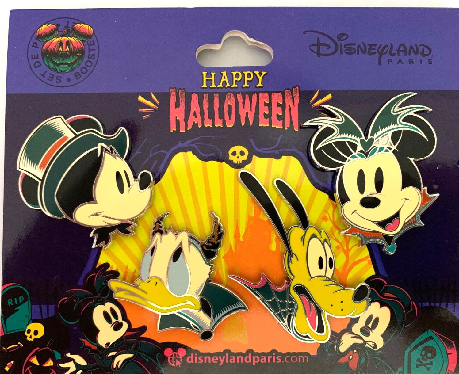 Donald Devil Pluto Vamp Halloween Booster Set Disney Land Paris DLP Oct 2023 Pin