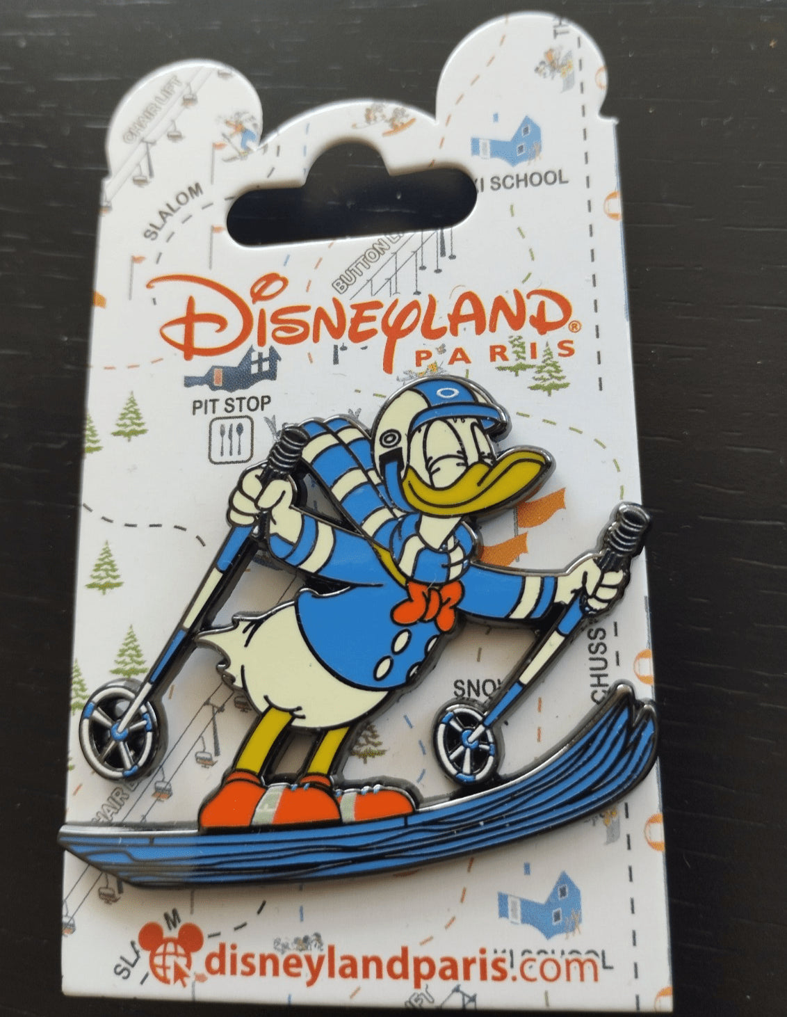 Donald Duck - Skiing Winter Ski Set Disney Land Paris Dlp Feb 2025 Pin