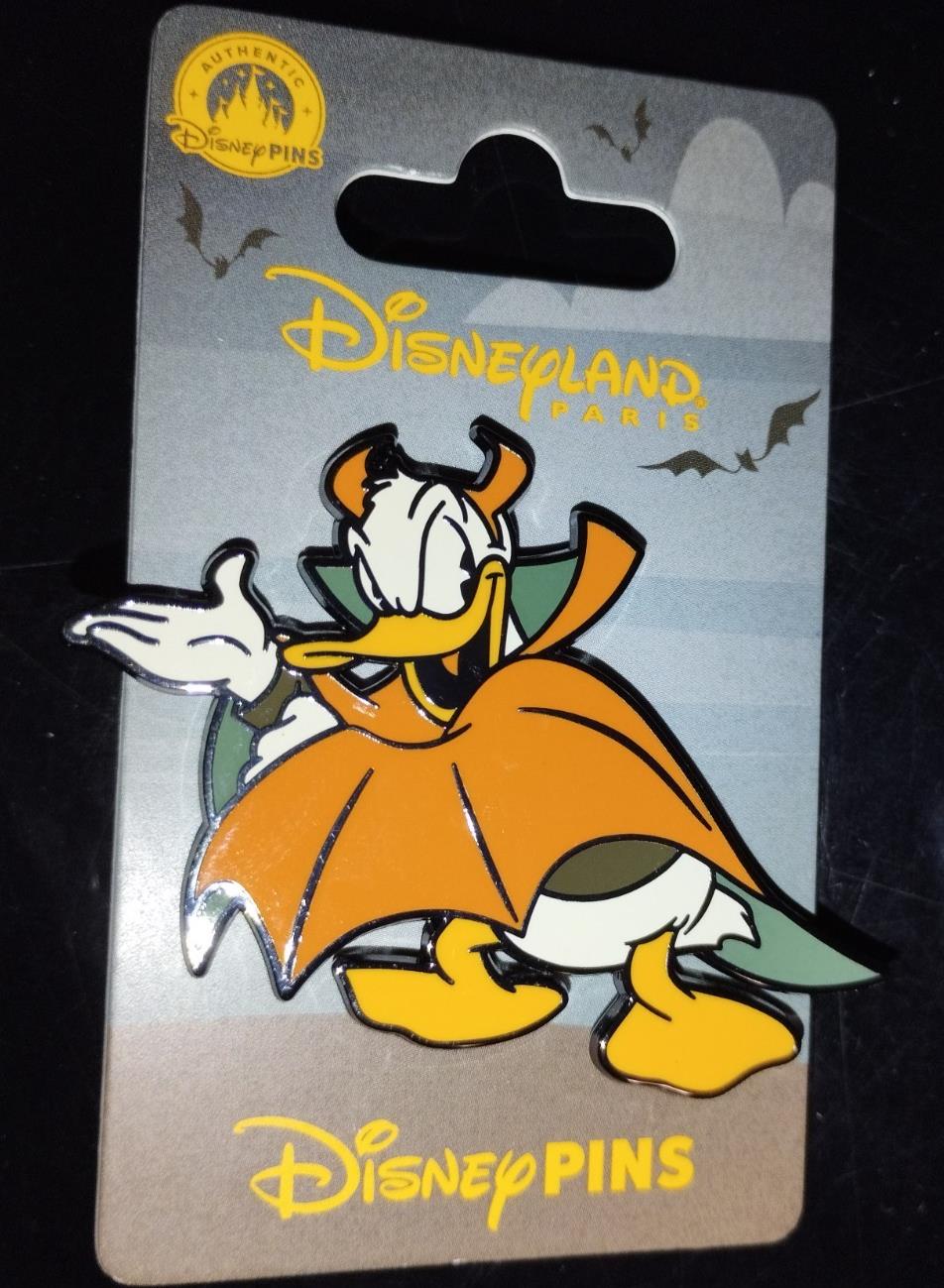 Donald in Horned Devil Costume Halloween Disney Land Paris DLP Sep 2025 Pin