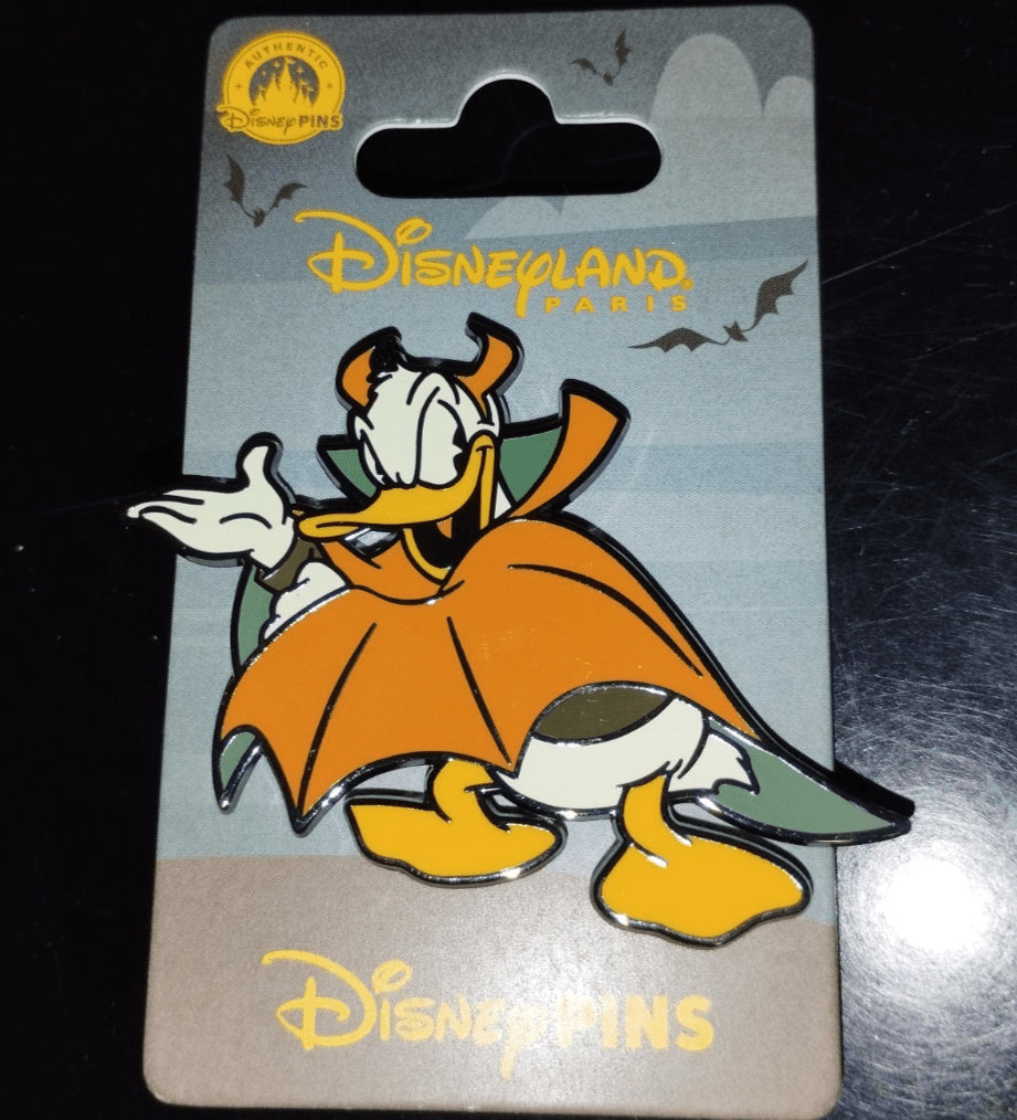 Donald in Horned Devil Costume Halloween Disney Land Paris DLP Sep 2025 Pin