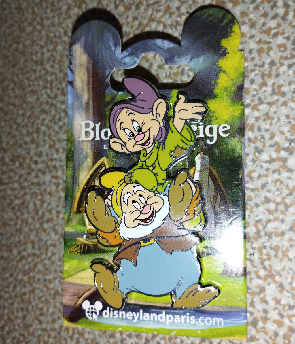 Dopey and Happy Dwarf Snow White set Dlp Dlrp Disney Land Paris March 2024 Pin