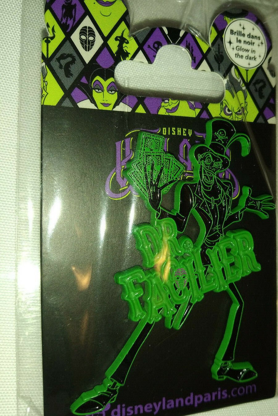 Dr Facilier Glow In The Dark Halloween Disney Land Paris Dlp 2021 Pin