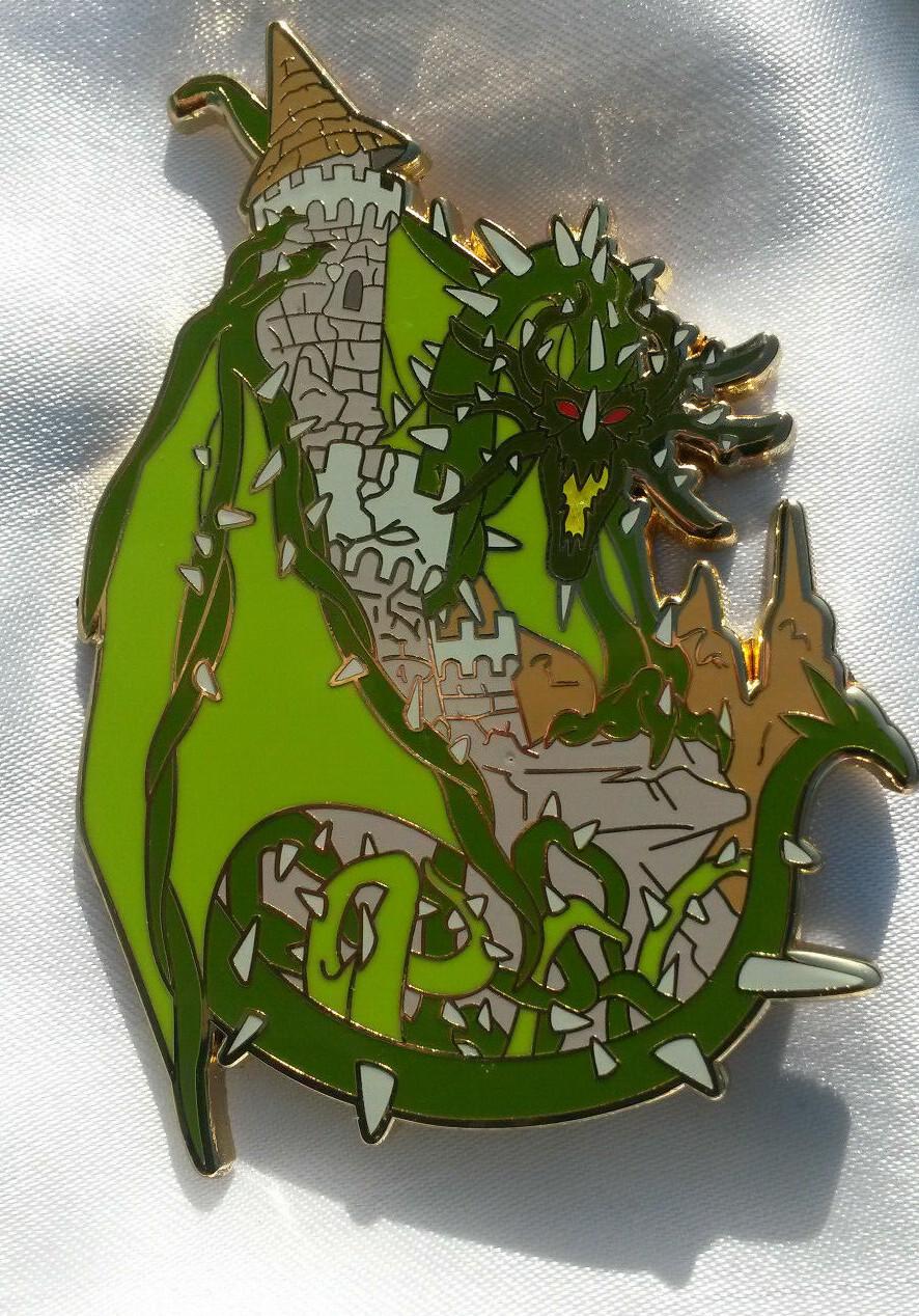 Dragon Bramble Castle Sleeping Beauty style LE 100 fairy - tale - pins Jumbo Pin
