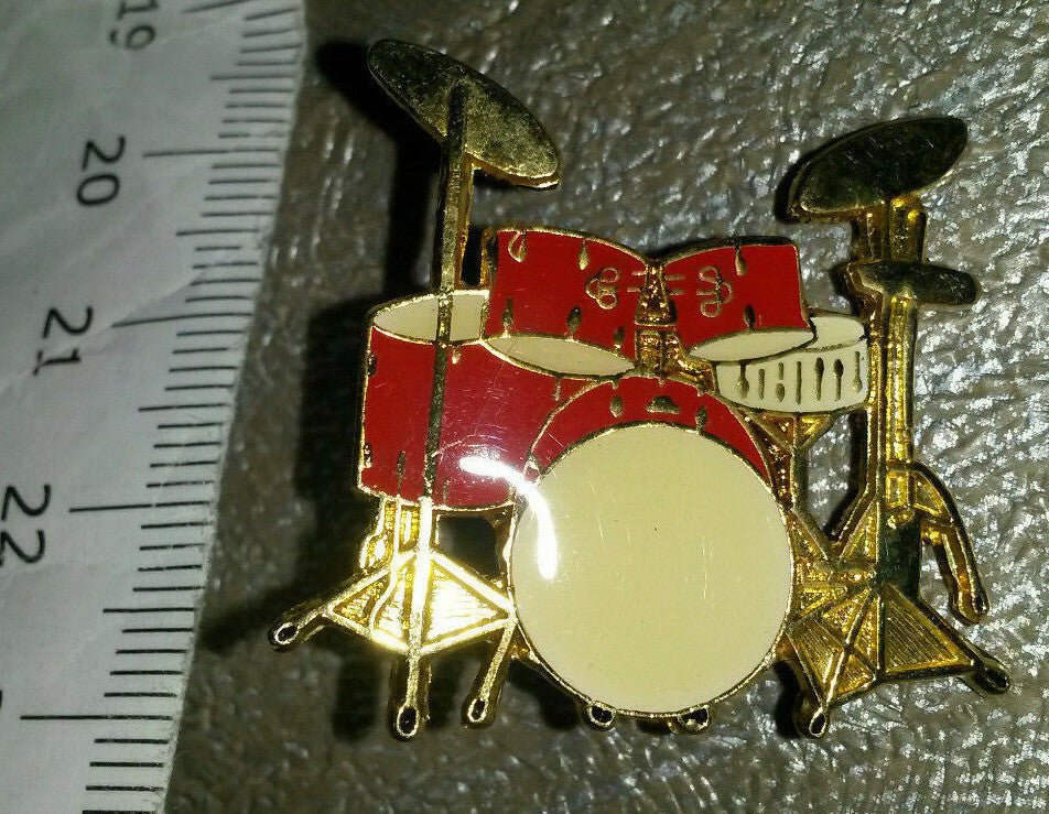 Drum set red version Pin