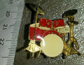 Drum set red version Pin