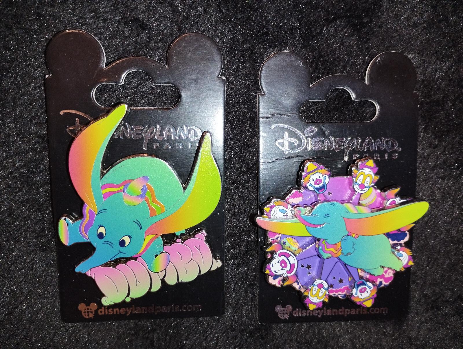 Dumbo Balloon Name & Spinner Clowns flashy color Disney L Paris Dlp 2023 2 Pins