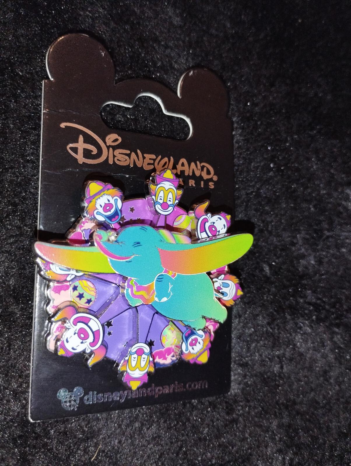 Dumbo Spinner with Clowns flashy colours Disney Land Paris Dlp 10 2023 Pin
