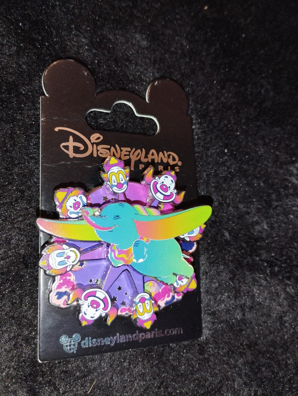 Dumbo Spinner with Clowns flashy colours Disney Land Paris Dlp 10 2023 Pin