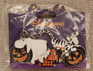 イーヨー ティガー パンプキン ハロウィン シリーズ ディズニーランドパリ DLRP DLP 2022年9月 ピンバッジ