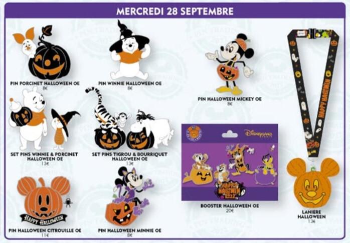 Eeyore Tigger Pumpkin Halloween Series Disney Land Paris DLRP DLP Sept 2022 Pins