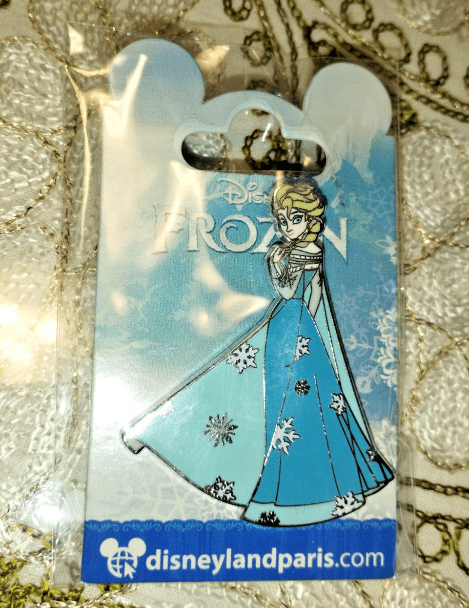 Elsa with snowflakes dress Frozen (Anna Olaf) Disney L Paris Dlrp Dlp 2016 Pin