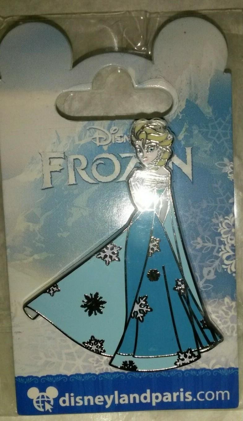Elsa with snowflakes dress Olaf Frozen Disney Land Paris Dlrp Dlp 2016 2 Pins