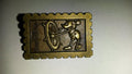 EuroDisney - Mickey Steamboat Willie Stamp - Bronze (Version 2) Disney stamp Pin