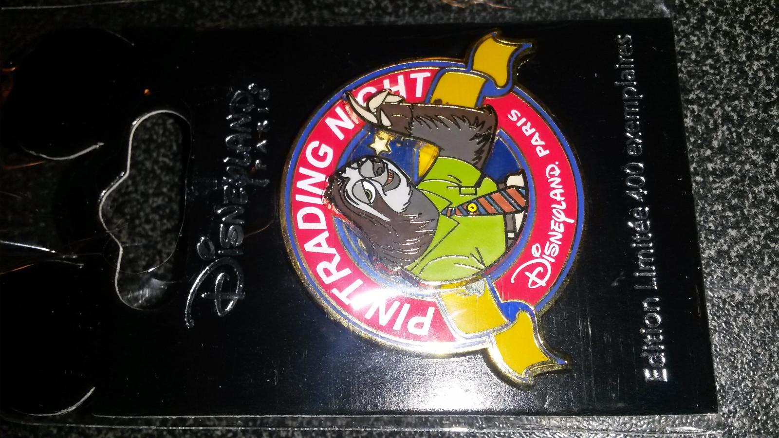 Flash Sloth Zootopia Trading Night Dlp DLRP Disney Land Paris LE 400 2017 Pin