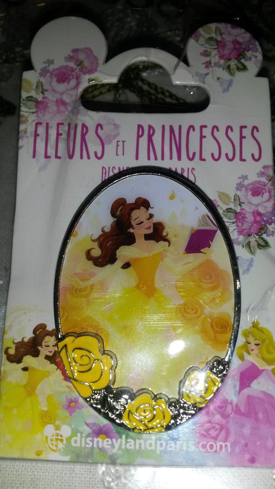 Flowers and Princesses Belle Frame 2018 Disney Land Paris Dlrp Dlp Sold Out Pin