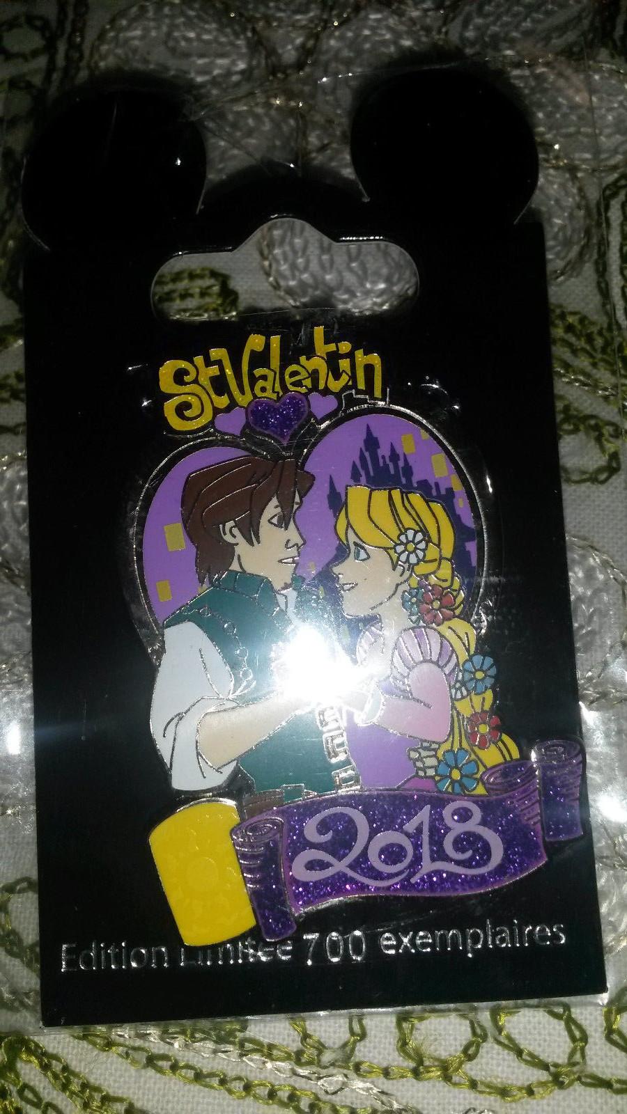 Flynn Rapunzel Tangled Heart Valentine Day LE Disney L Paris Dlrp Dlp 2018 Pin