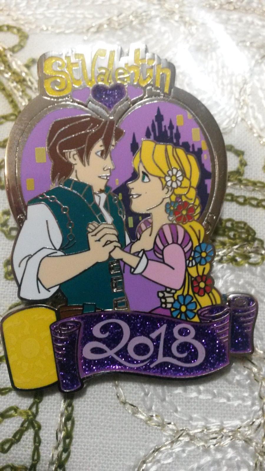 Flynn Rapunzel Tangled Heart Valentine Day LE Disney L Paris Dlrp Dlp 2018 Pin