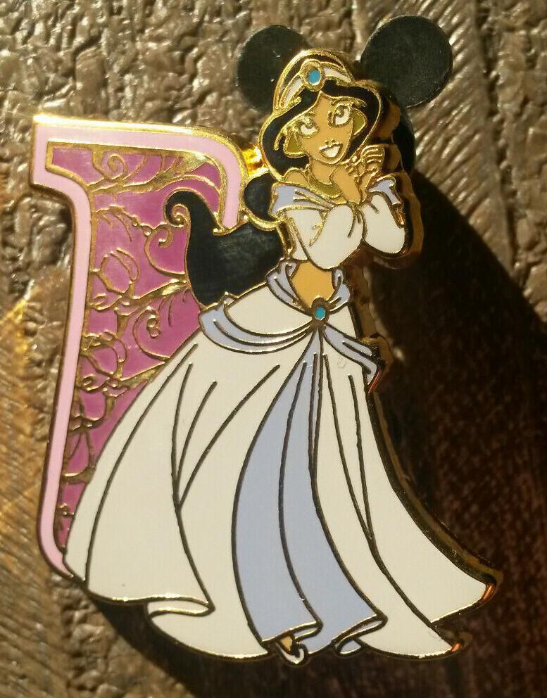 Framed Set Disney Princess Letters 'I' with Jasmine only Disney WDW Pin