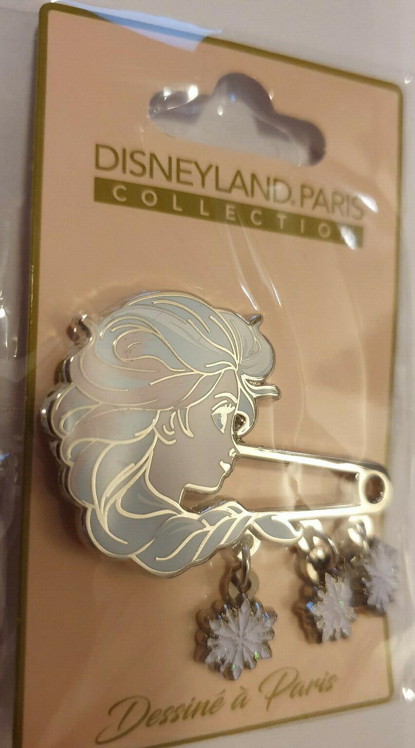 Frozen 2 Elsa Disney Paris Dlrp Dlp November 2019 Snow Flakes Dangle Glitter Pin