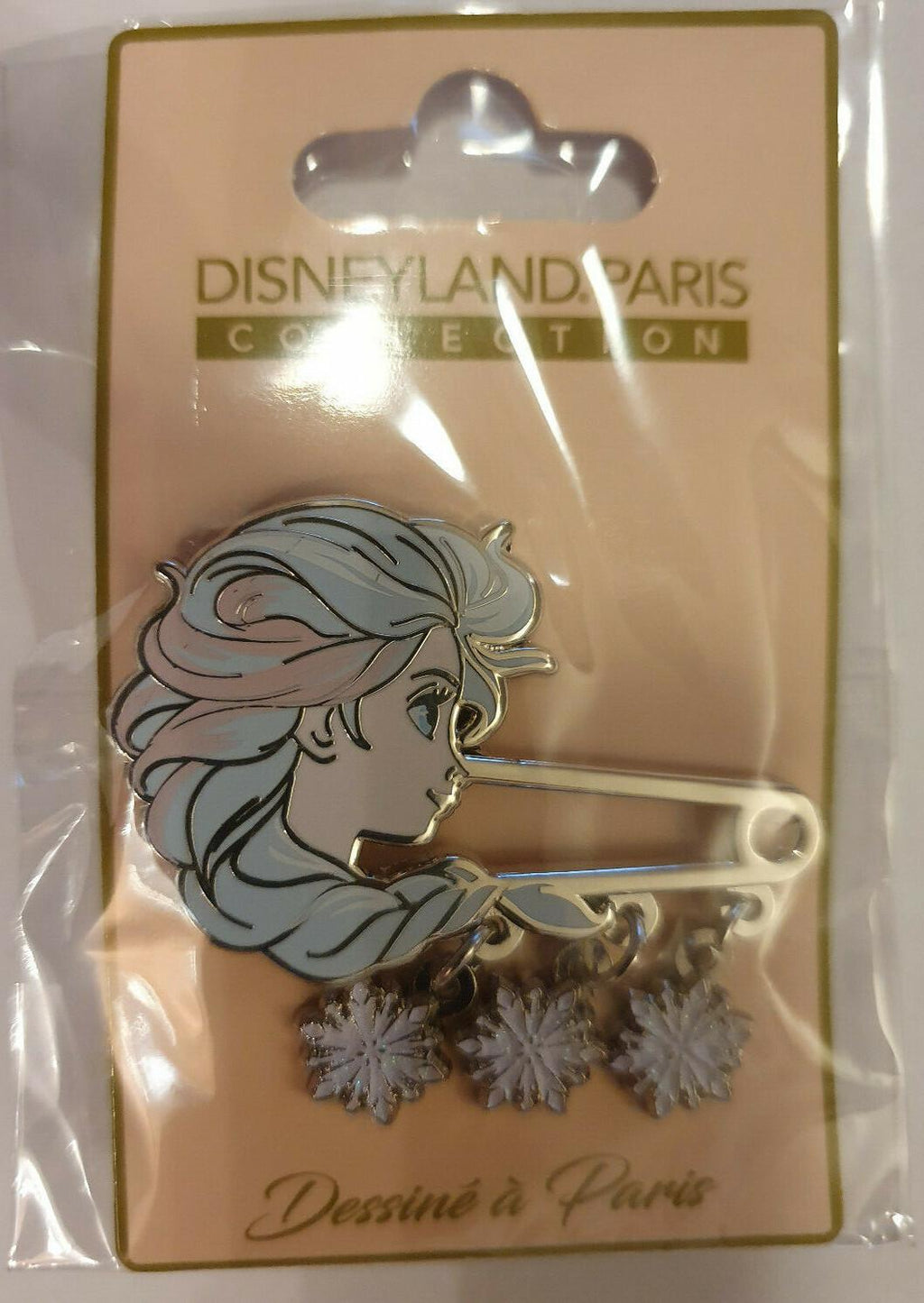 Frozen 2 Elsa Disney Paris Dlrp Dlp November 2019 Snow Flakes Dangle Glitter Pin