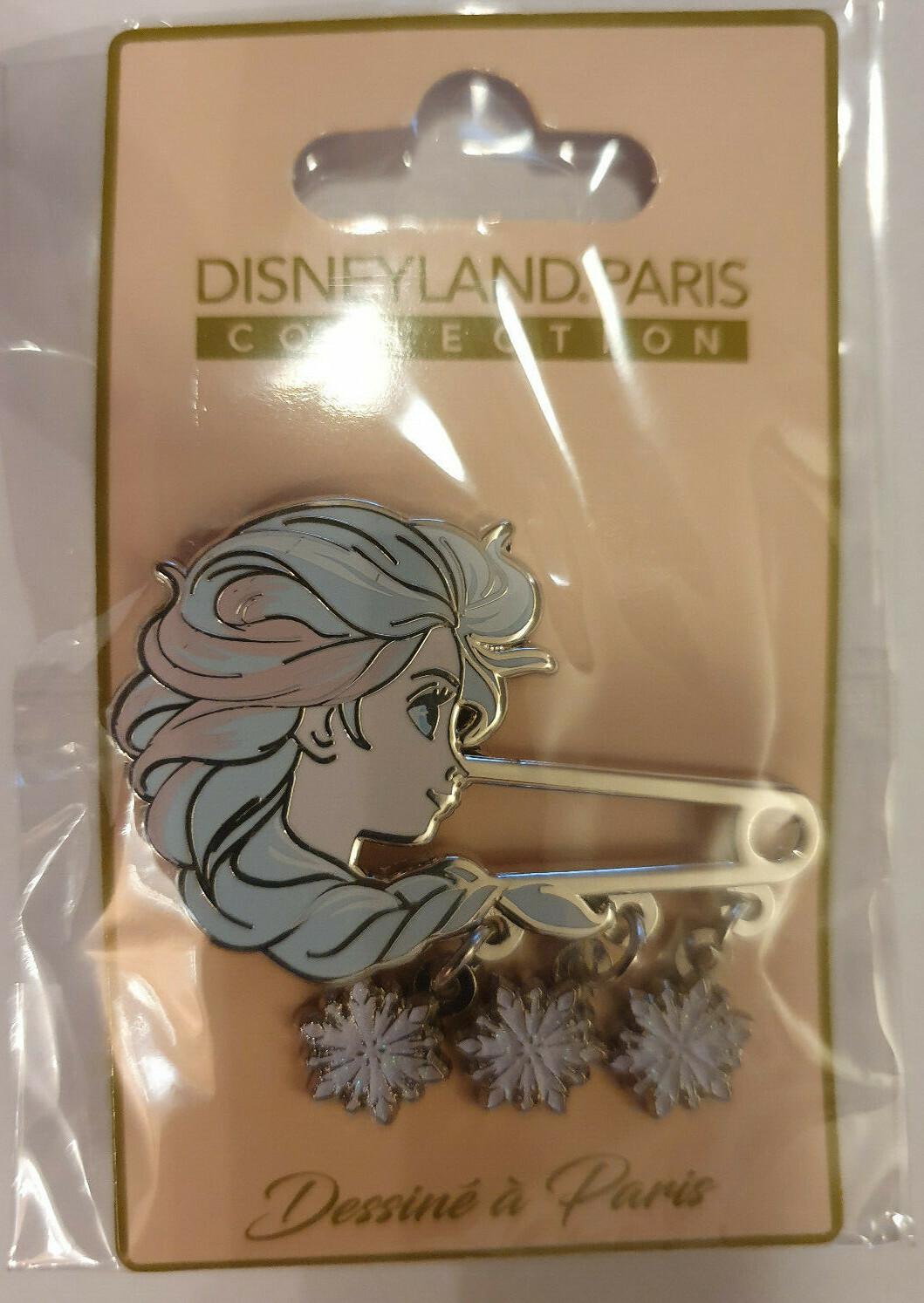 Frozen 2 Elsa Disney Paris Dlrp Dlp November 2019 Snow Flakes Dangle Glitter Pin