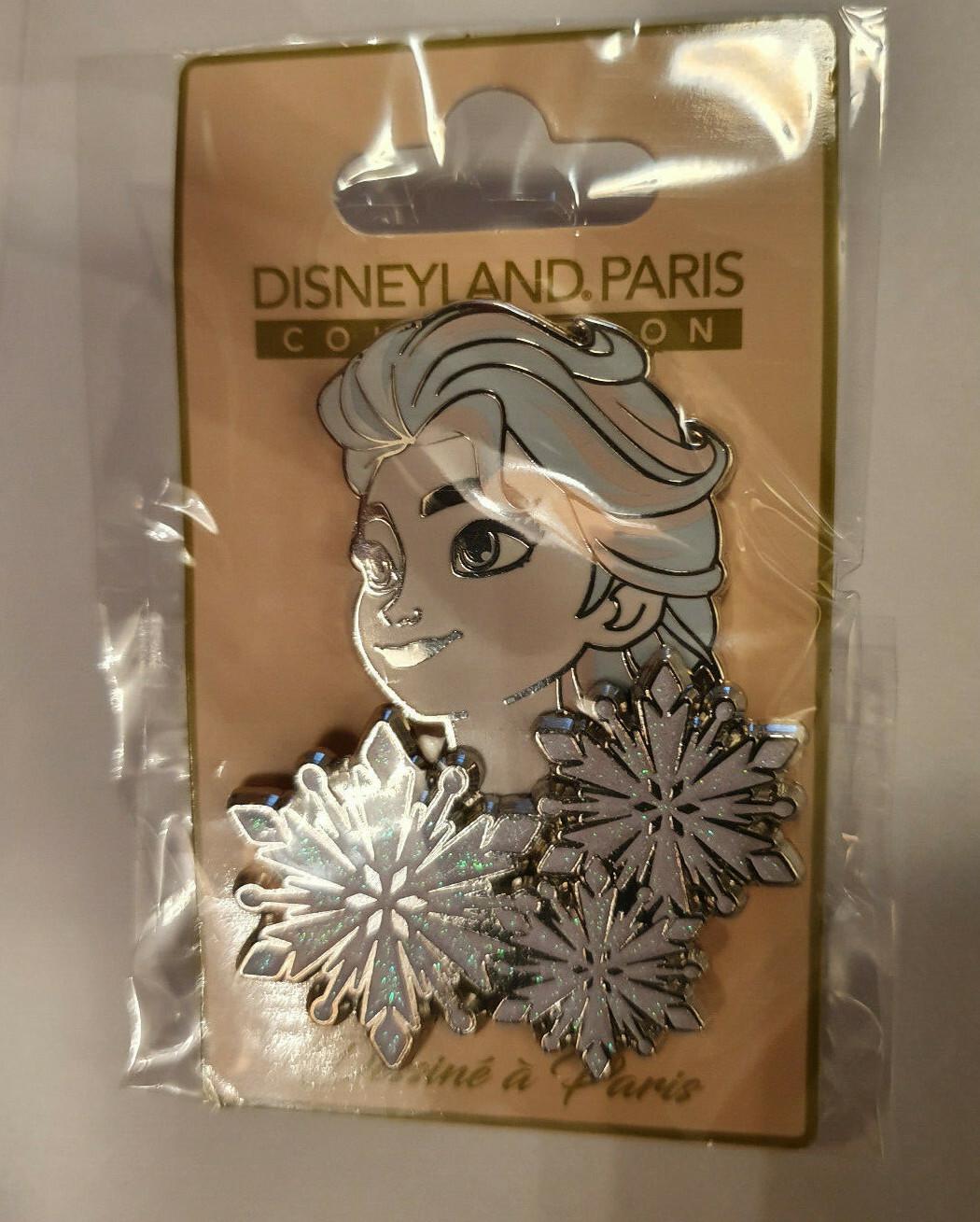 Frozen 2 Elsa Disney Paris Dlrp Dlp November 2019 Snow Flakes Dangle Glitter Pin