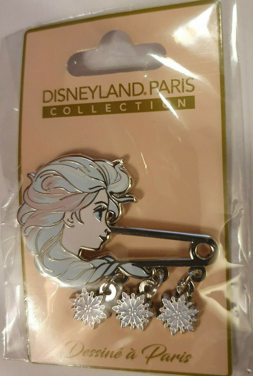 Frozen 2 Elsa Disney Paris Dlrp Dlp November 2019 Snow Flakes Dangle Glitter Pin
