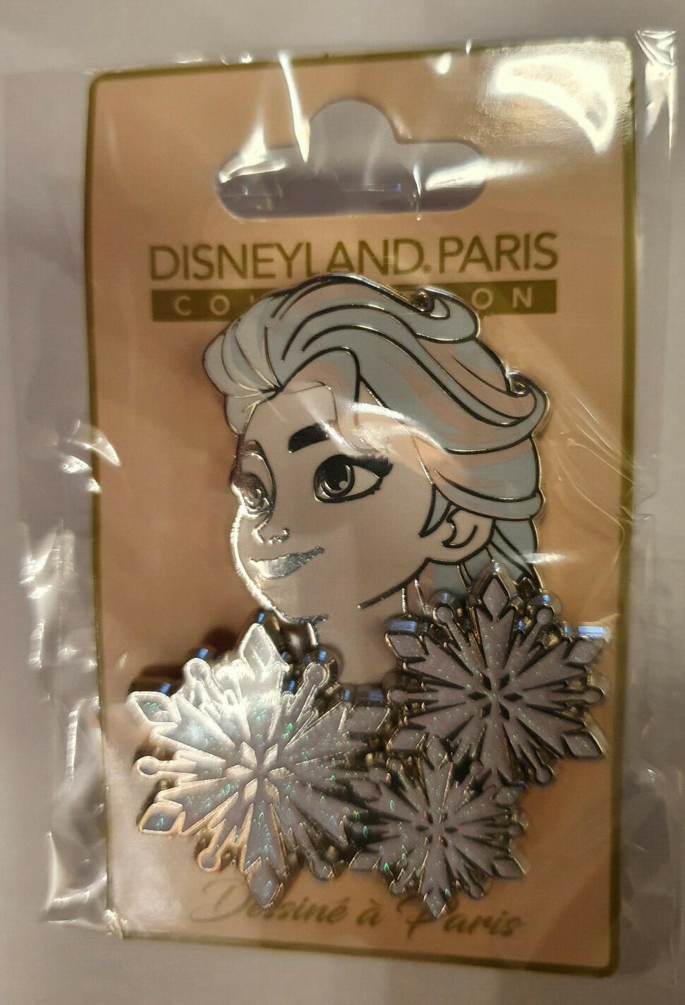 Frozen 2 Elsa Head w Snow Flakes Glitter Disney Paris Dlrp Dlp November 2019 Pin