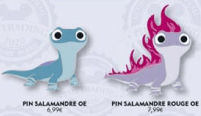 Frozen 2 Salamander in Blue & Fire Disney Land Paris Dlrp Dlp January 2020 Pins
