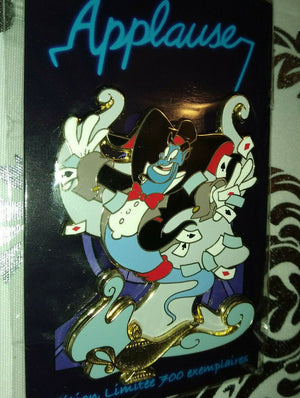 Genie with lamp Tuxido Cards Disney Land Paris LE 700 Dlrp Dlp 2022 ピンオンピン