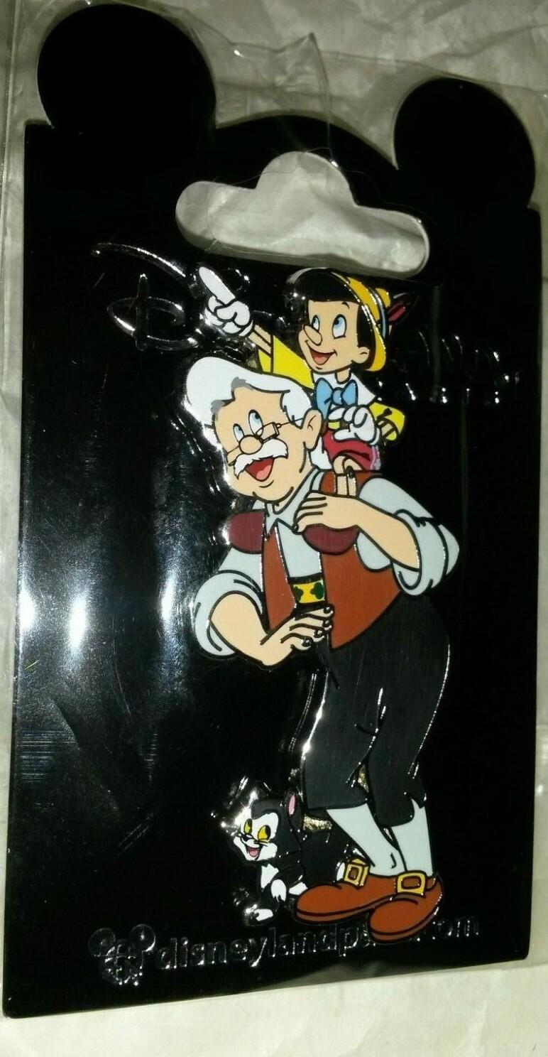 Geppetto Figaro Pinocchio Jiminy August 2020 Disney Land Paris Dlp Dlrp 3 Pins