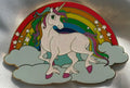 Glitter Unicorn over cloud with Rainbow LE250 Jumbo fairy - tale - pins Glitter Pin