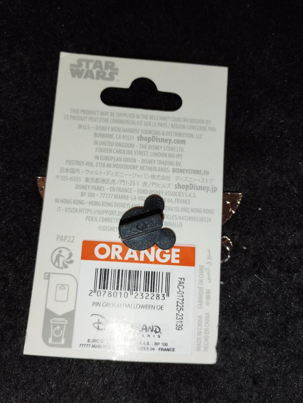 Grogu Devil Star Wars Yoda Halloween Disney Land Paris DLP Oct 2023 Pin