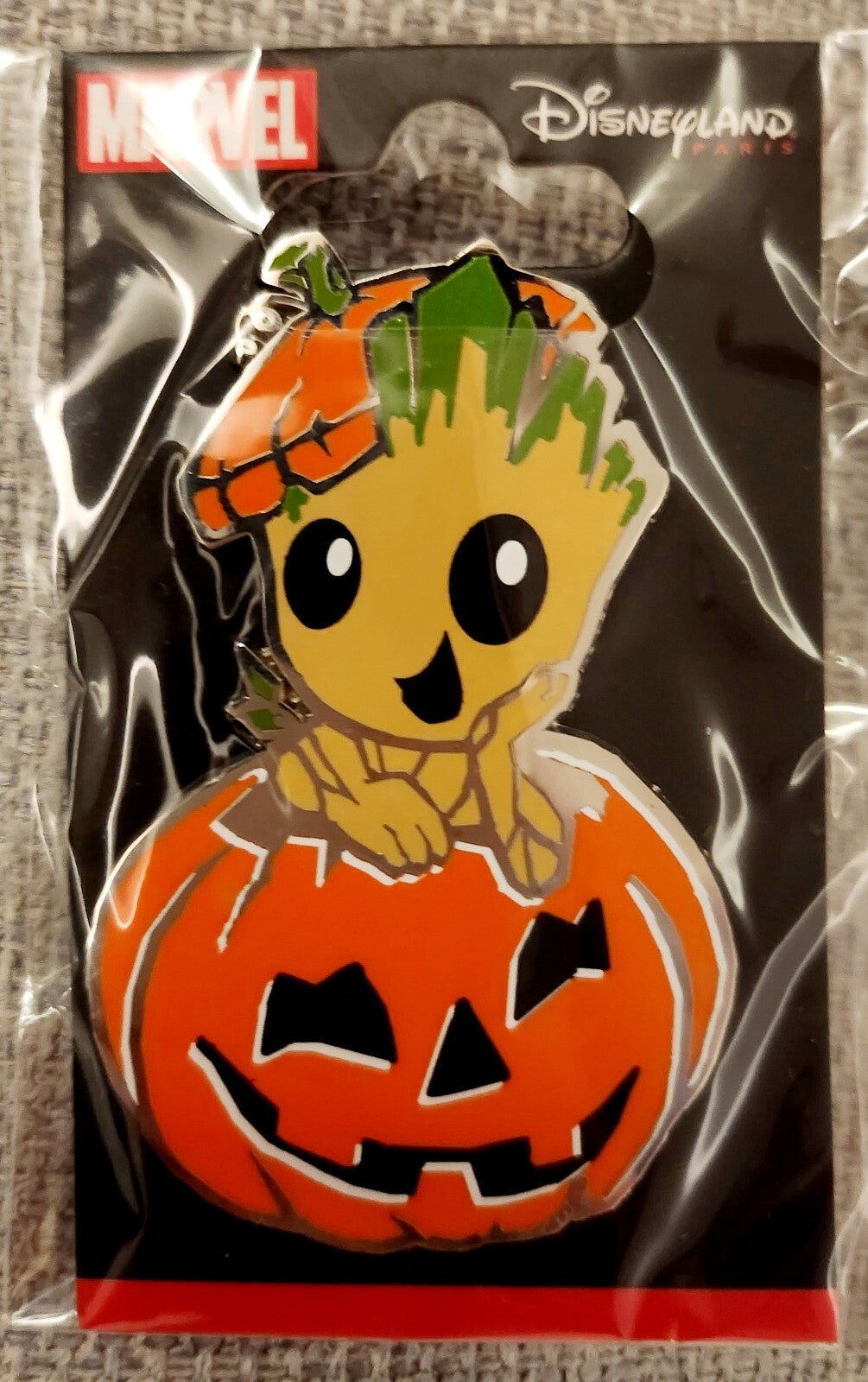 Groot in Pumpkin Halloween Series Disney Land Paris DLRP DLP Marvel Oct 2022 Pin
