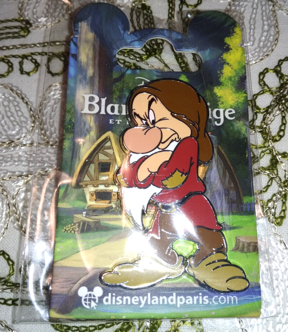 Grumpy Crossed Snow White & Seven Dwarfs Disney Land Paris Dlp January 2023 Pin