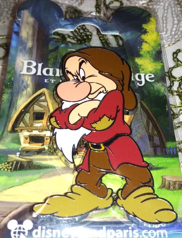 Grumpy Crossed Snow White & Seven Dwarfs Disney Land Paris Dlp January 2023 Pin