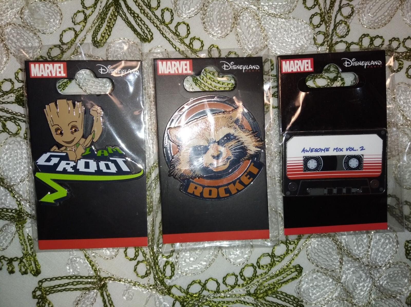 Guardians of the Galaxy Groot Rocket Tape Marvel Disney L Paris Dlp 2021 3 Pins