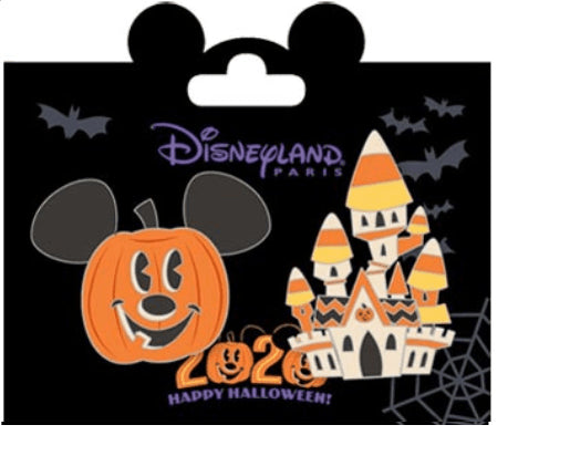 Halloween 2020 Set Chip Dale Pluto Donald Mickey Pumpkin Disney Paris Dlp Pins