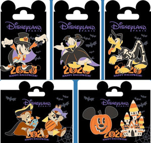ハロウィーン2020 チップ デール プルート ドナルド ミッキー パンプキン ディズニー パリ DLP ピンズ