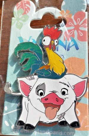 ヘイヘイ プアを覆う (モアナと伝説の海) ディズニーランド・パリ DLRR DLP 2023年1月 ピン