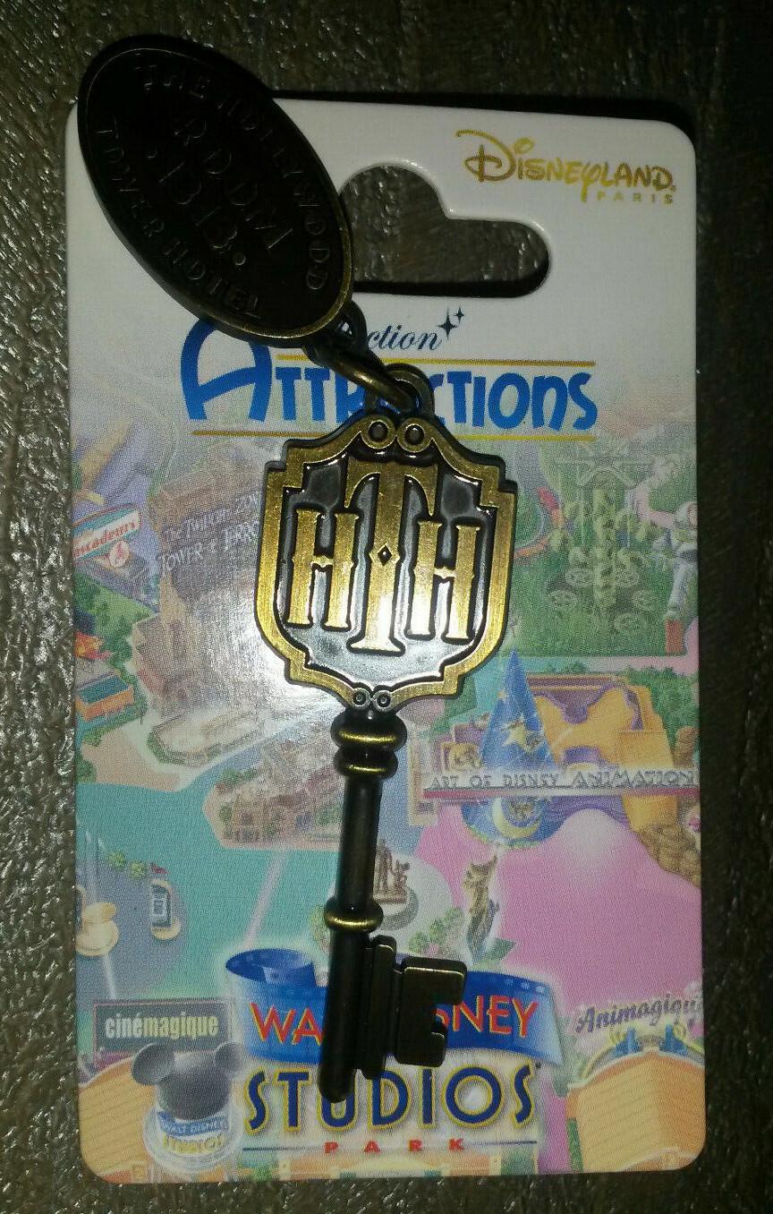 Hollywood Tower Hotel Room 1313 Key Attraction Series Disney Paris Dlrp Dlp Pin