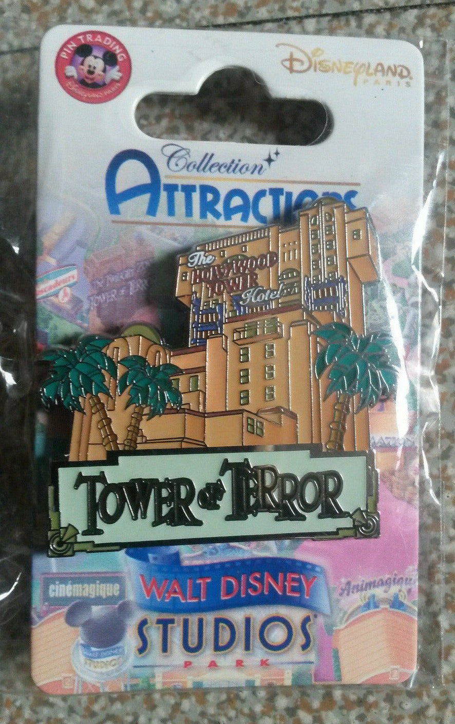 Hollywood Tower Of Terror Attraction Series Disney Land Paris Dlrp Dlp 2014 pin