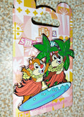 Hula Chip and Dale on Surfboard Small World Series Disney Paris Dlp 2024 pins
