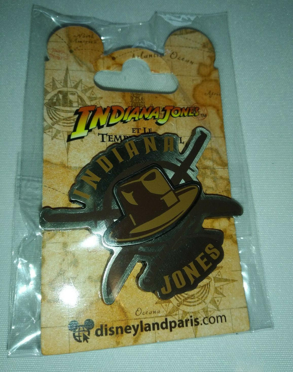 Indiana Jones Hat Temple of Doom 2 Attraction Disney L Paris Dlrp Dlp 2021 Pin