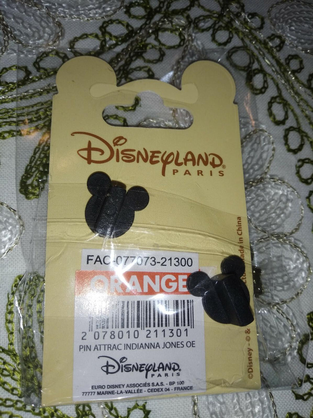 Indiana Jones Temple of Doom 2 Attraction Disney Land Paris Dlrp Dlp 2021 Pin